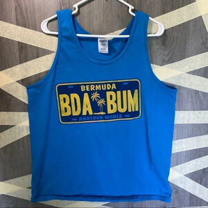 Bermuda Beach Bum Vacation Tank Top Sz Lg